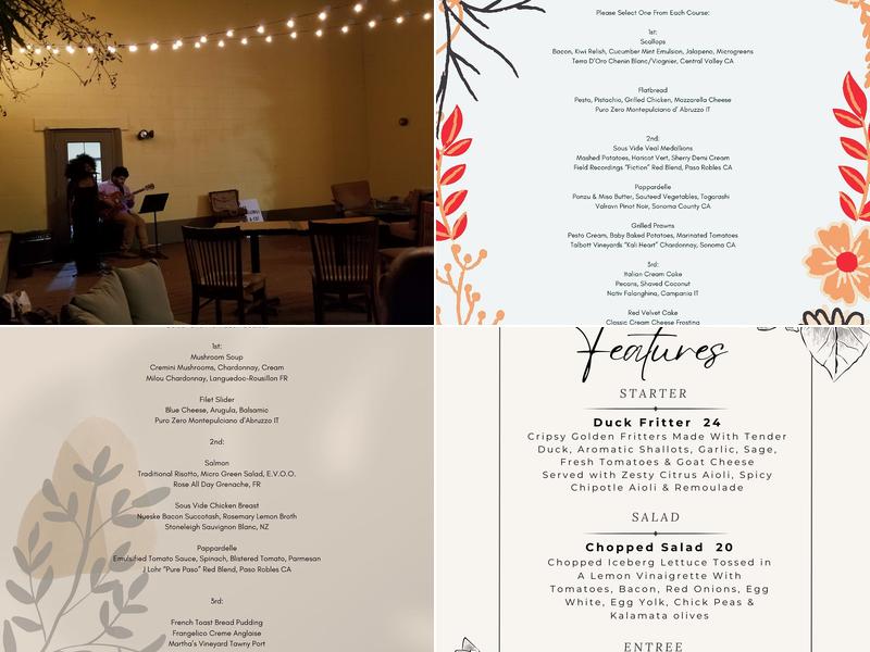 The Wine Cellar at Amici’s Menu