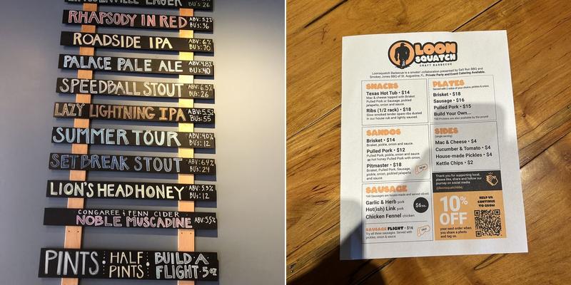 Dog Rose Brewing Co. Menu