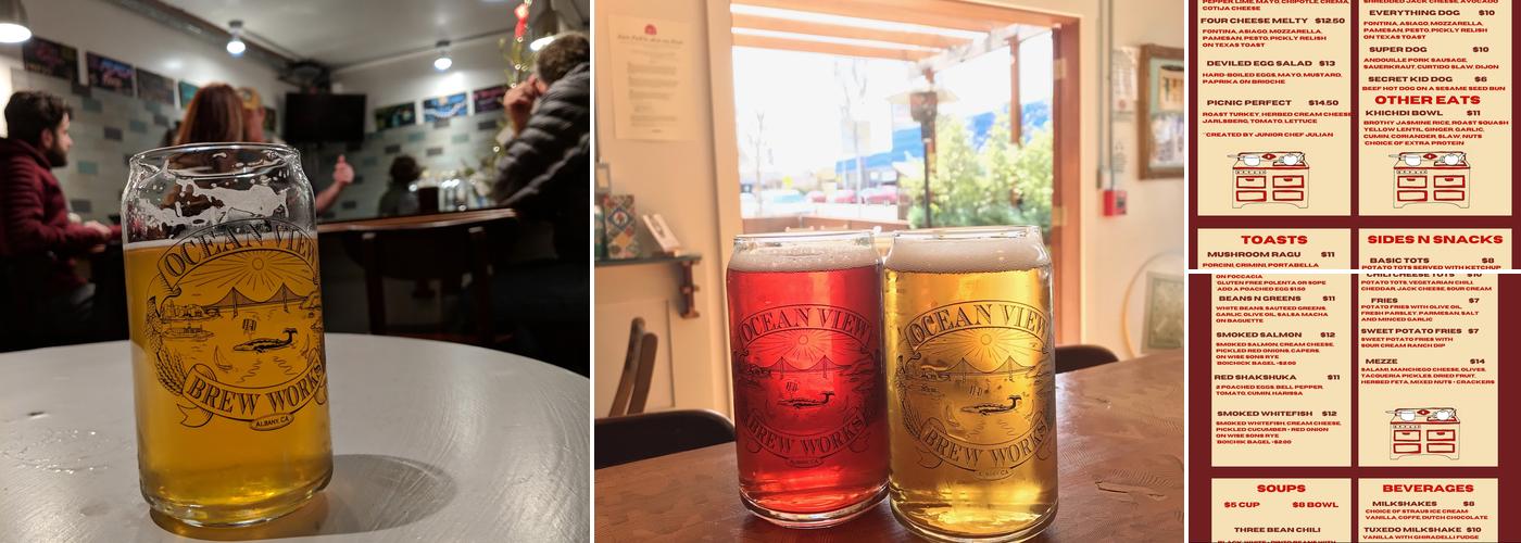 Ocean View Brew Works Menu