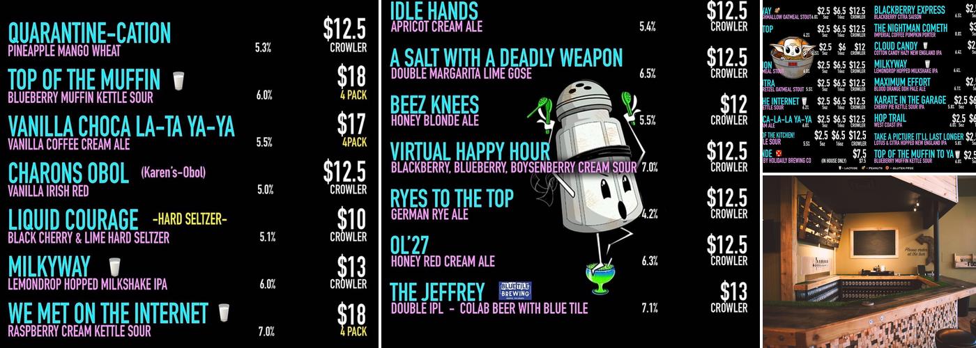 Something Brewery Menu