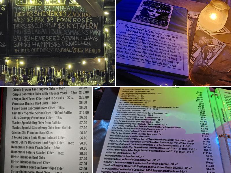 Delilah's Menu