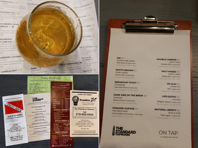 The Standard Taproom Menu