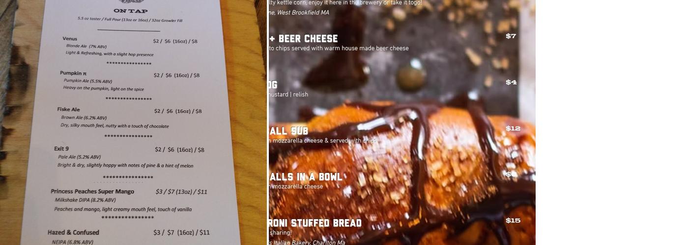 Altruist Brewing Company Menu