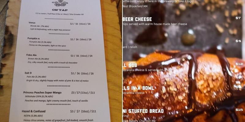 Altruist Brewing Company Menu