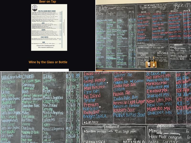 Corks & Pints Menu