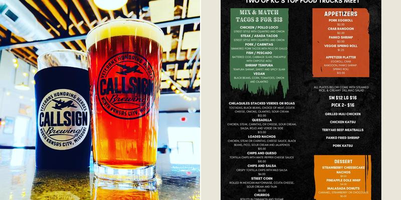 Callsign Brewing Menu