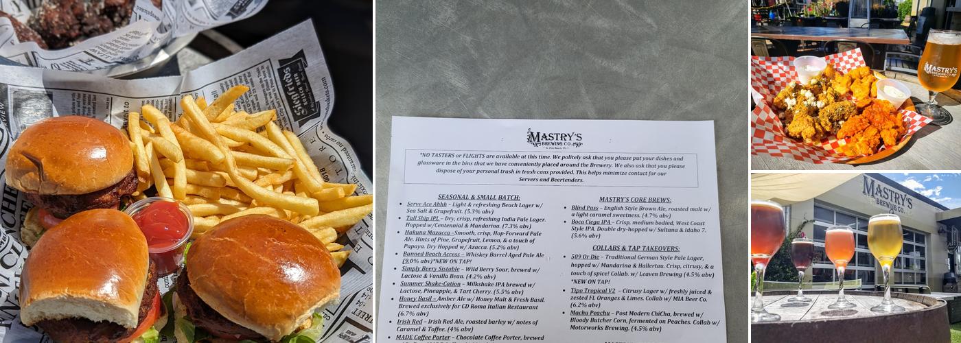 Mastry's Brewing Co Menu