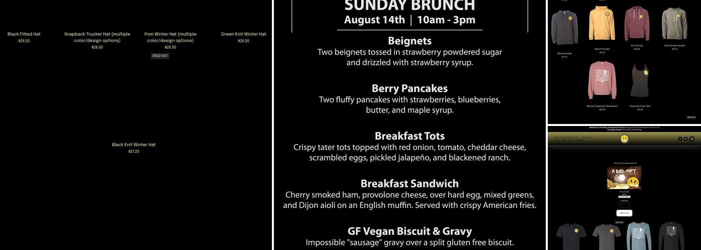 Bad Brewing Company Menu