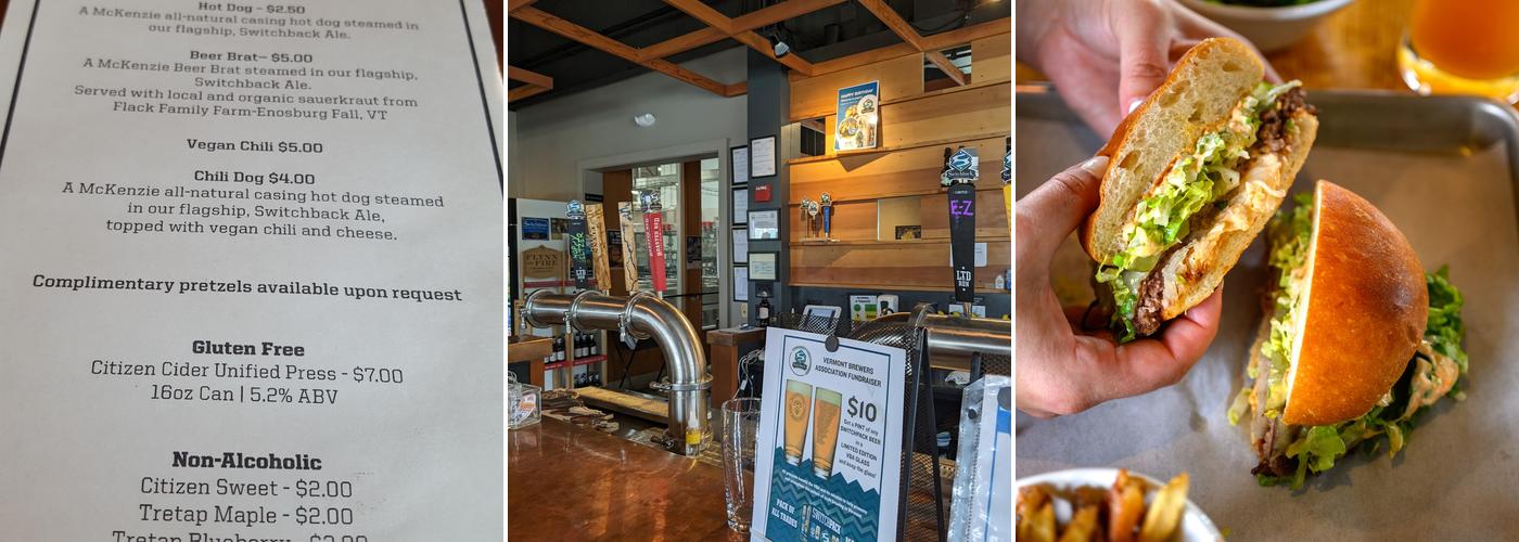 Switchback Brewing Co. Menu