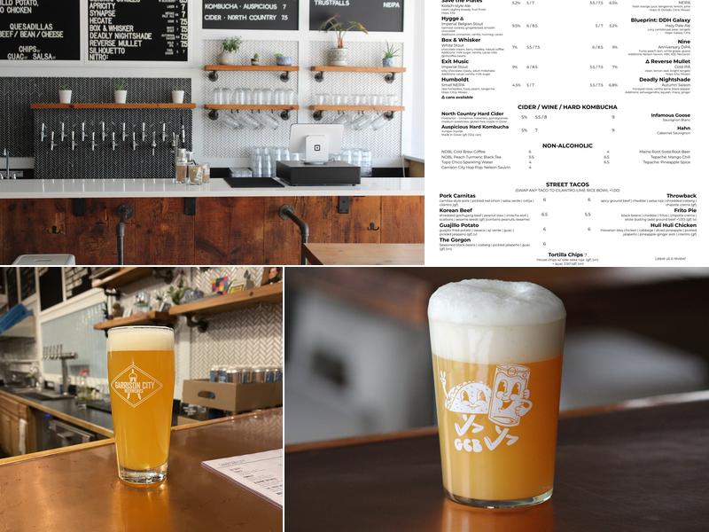 Garrison City Beerworks Menu