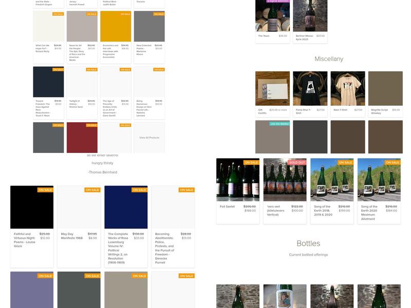 The Referend Bier Blendery Menu