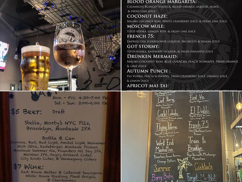 Morty's Wine & Beer Bar Menu