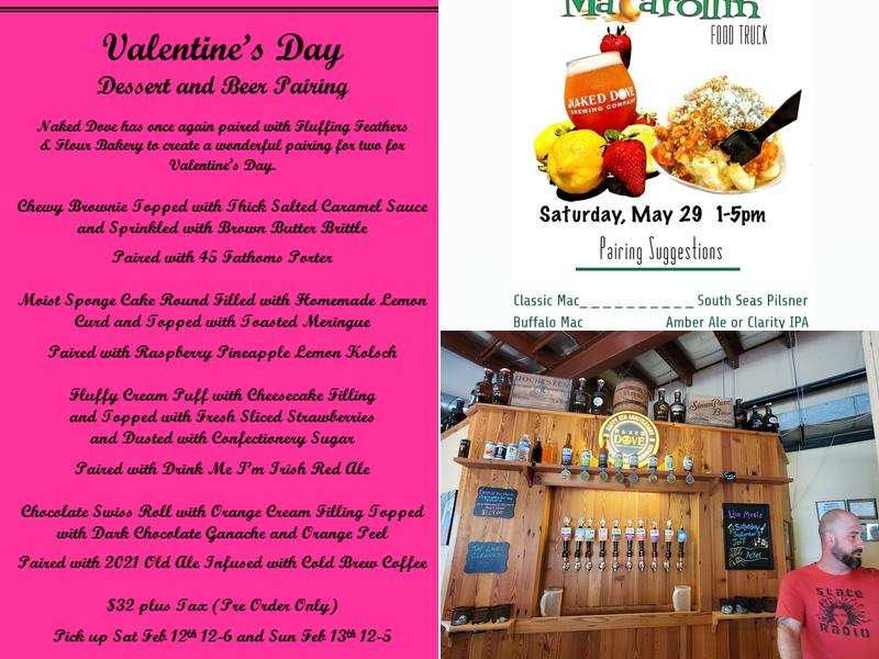 Naked Dove Brewing Company Menu