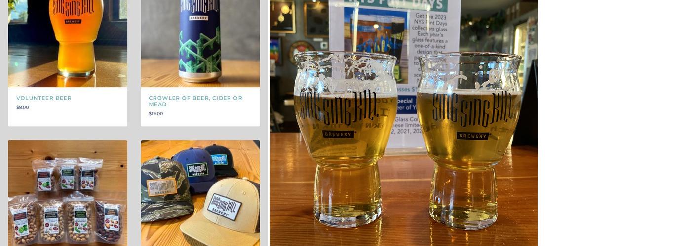 Sing Sing Kill Brewery Menu