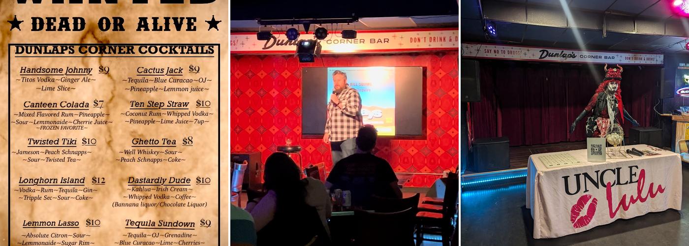 Dunlap's Corner Bar Menu