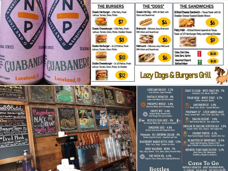 Narrow Path Brewing Co. Menu