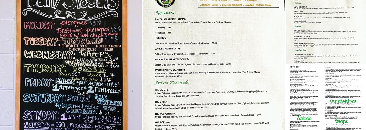 Paradigm Shift Brewing Menu
