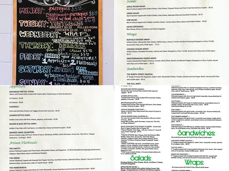 Paradigm Shift Brewing Menu