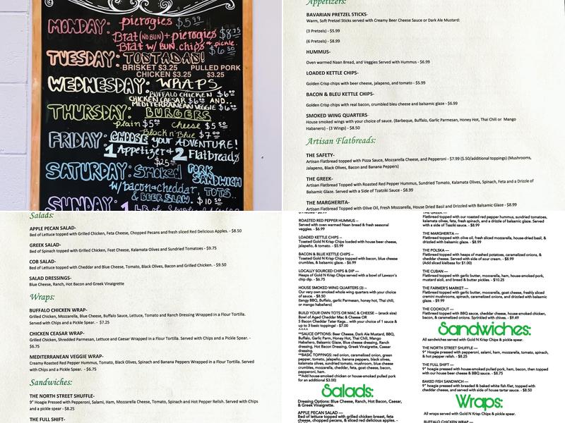 Paradigm Shift Brewing Menu