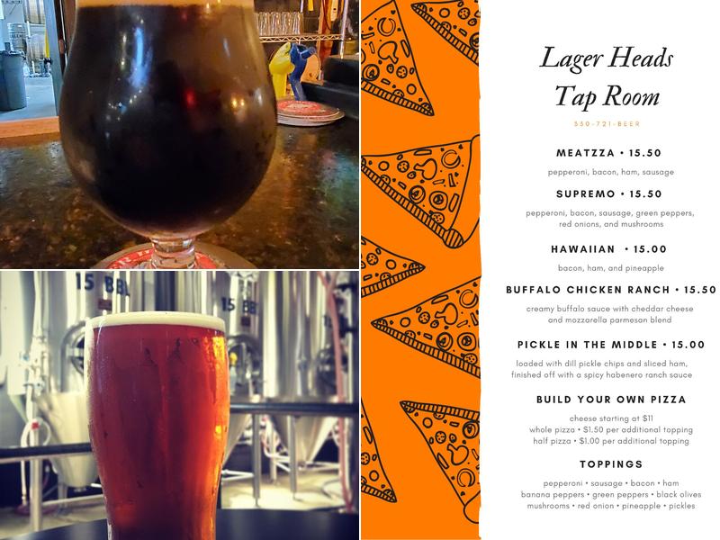 Lager Heads Brewing Company & Tap Room Menu