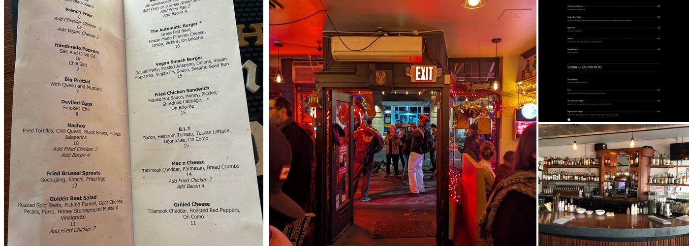 The Automatic Bar Menu