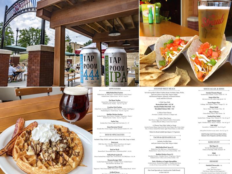 Straub Brewery Visitor Center & Tap Room Menu