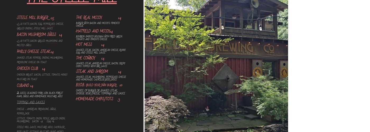 Calfkiller Brewing Company Menu