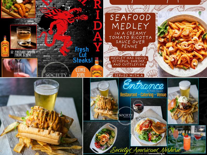 Society American Nosherie Menu