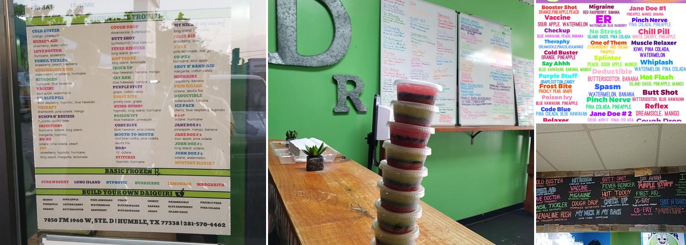 Dr Daiquiri Menu