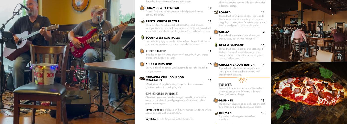 The Casual Pint of The Grove Menu