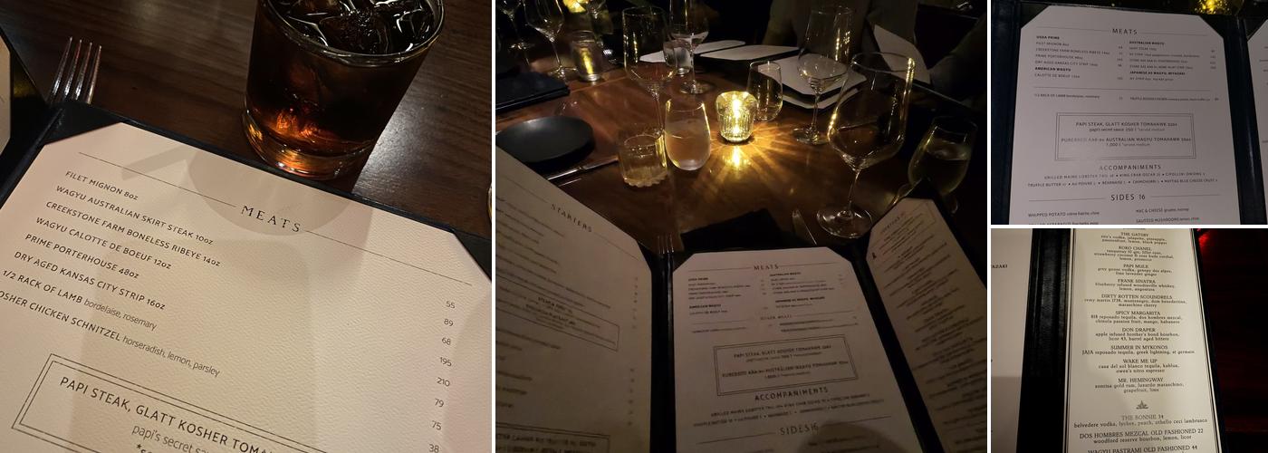 Papi Steak Miami Menu