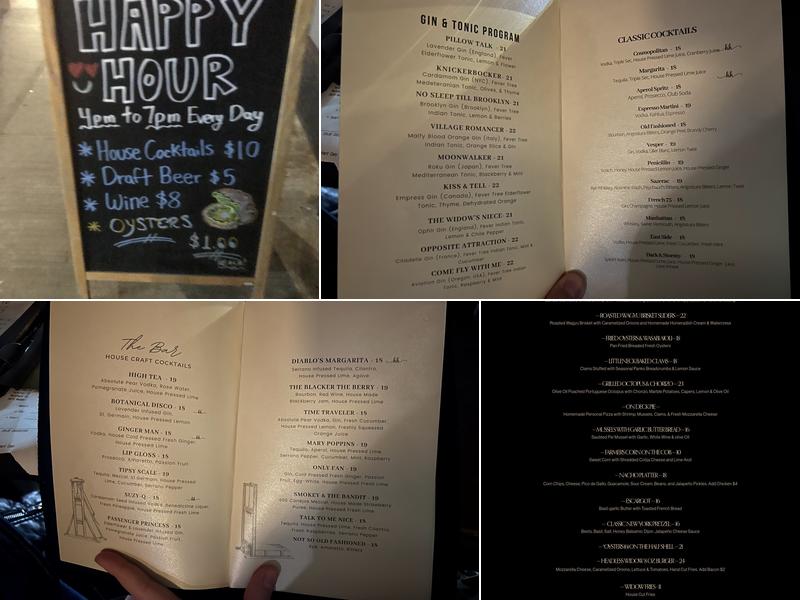 The Headless Widow Menu