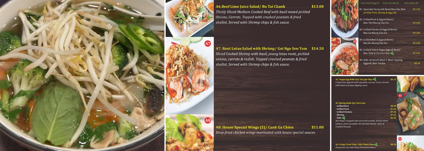 Pho Son Menu