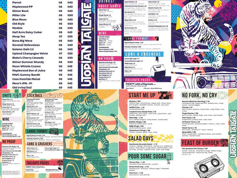 Utopian Tailgate Menu