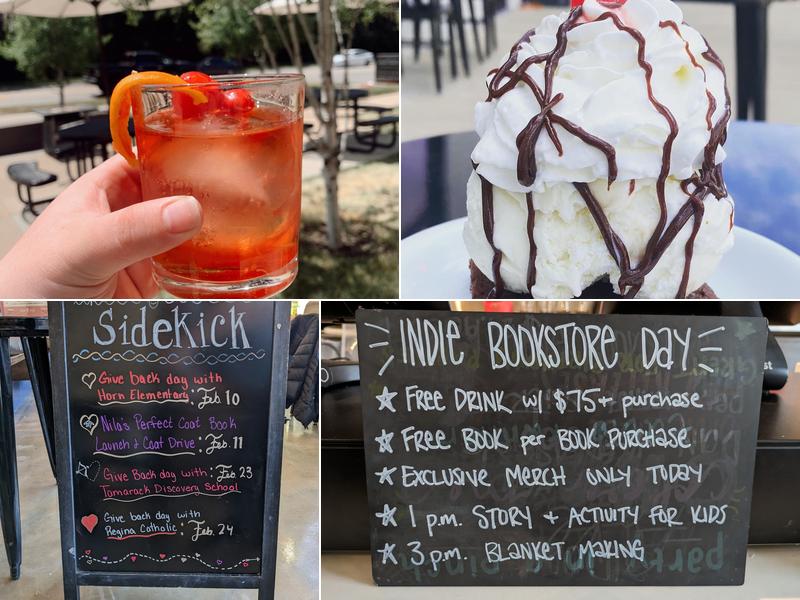 Sidekick Coffee & Books Menu