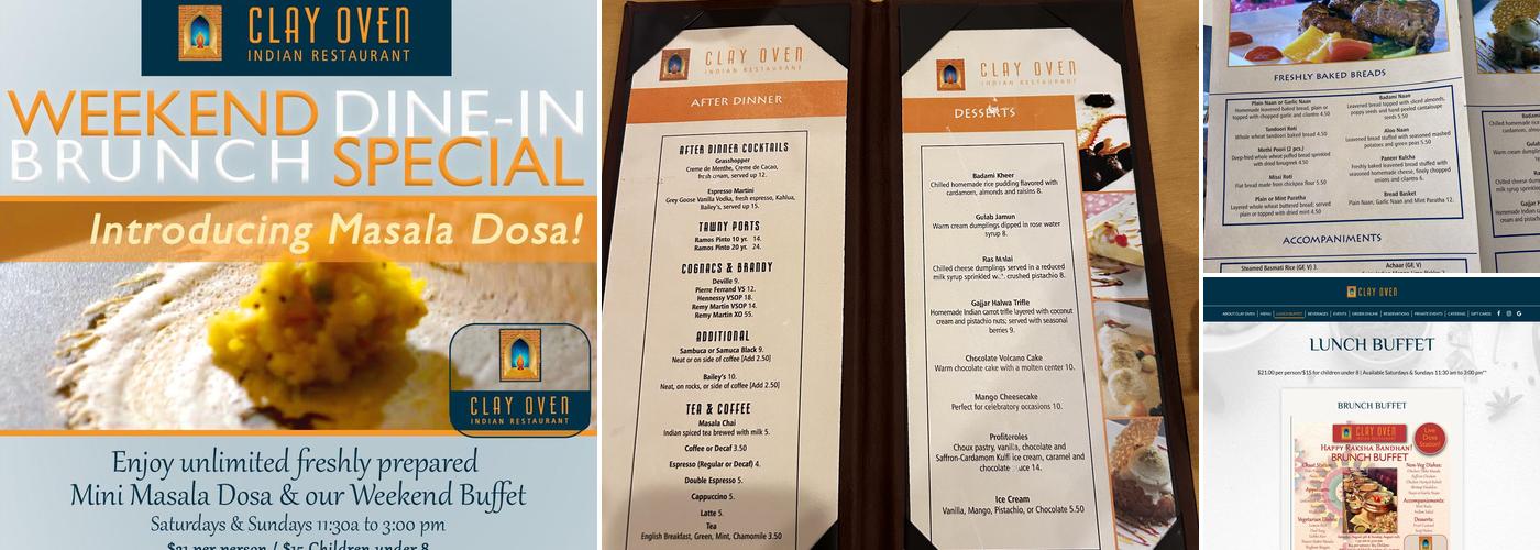 Clay Oven Menu