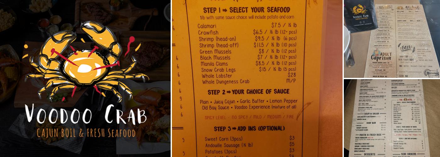 Voodoo Crab of Rockville Centre Menu