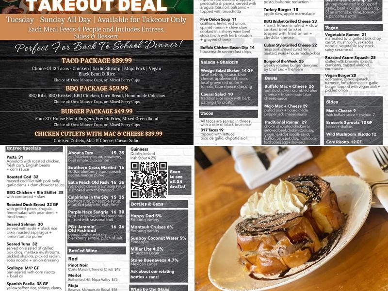 317 Main Street Menu