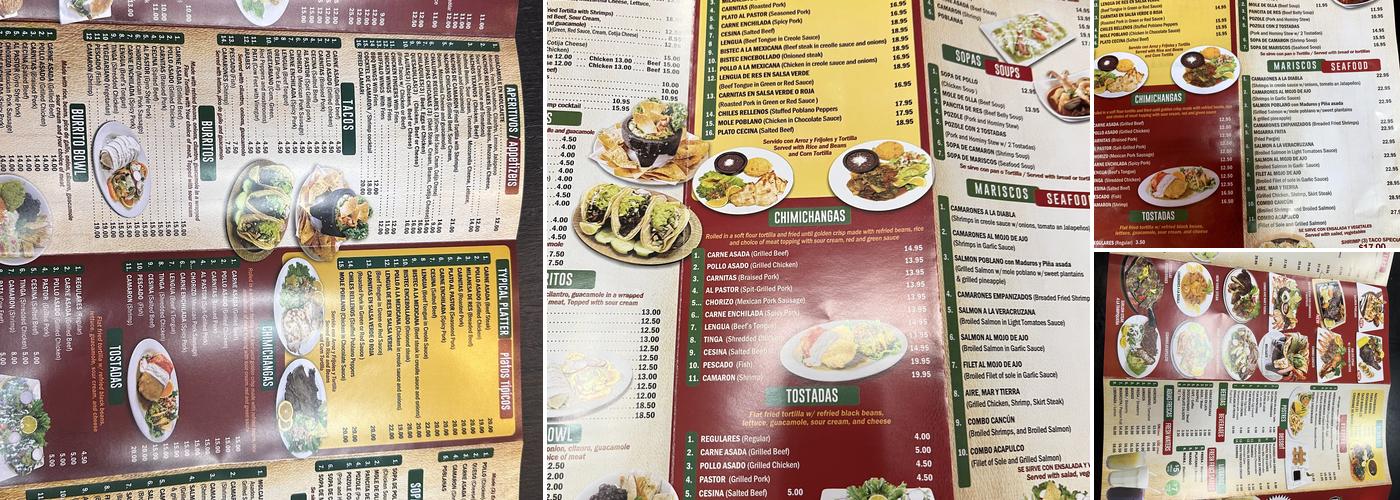 El Gallo Negro 2 Menu