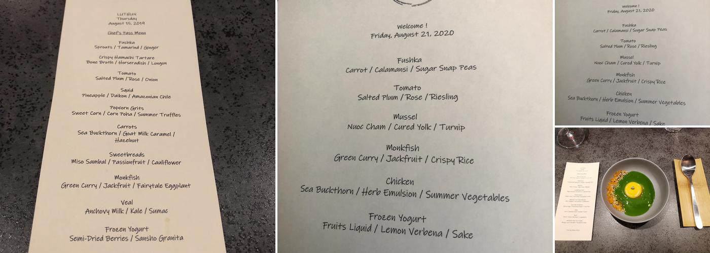 Luthun Menu