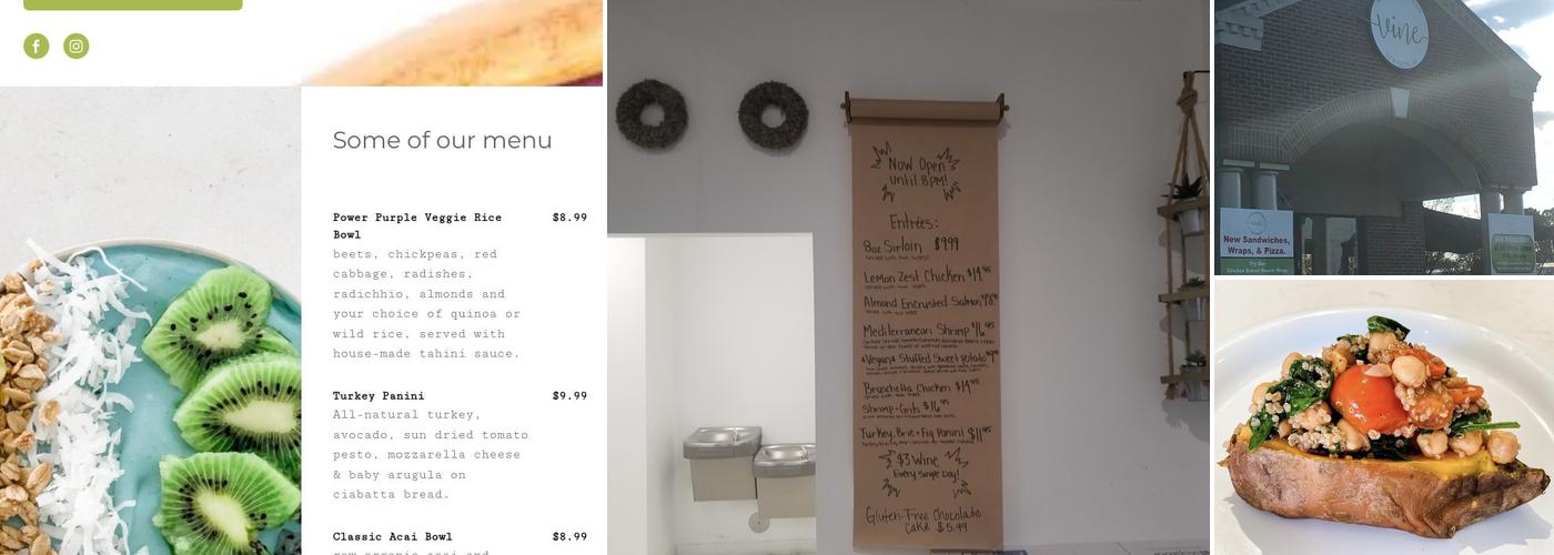 Vine Menu