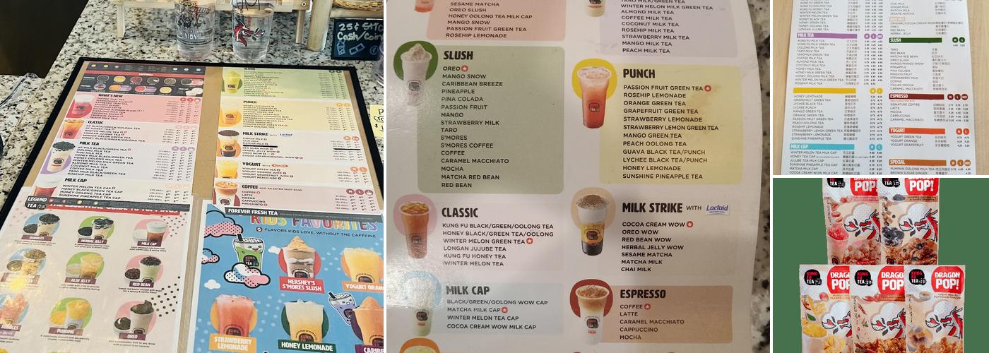 Kung Fu Tea Menu