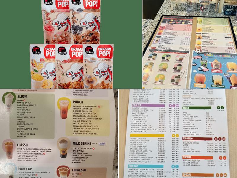 Kung Fu Tea Menu