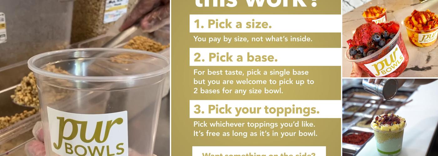 pur Bowls : Acai Bowls Menu