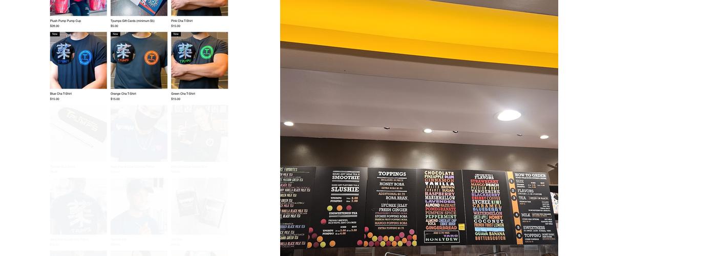 Tpumps Menu