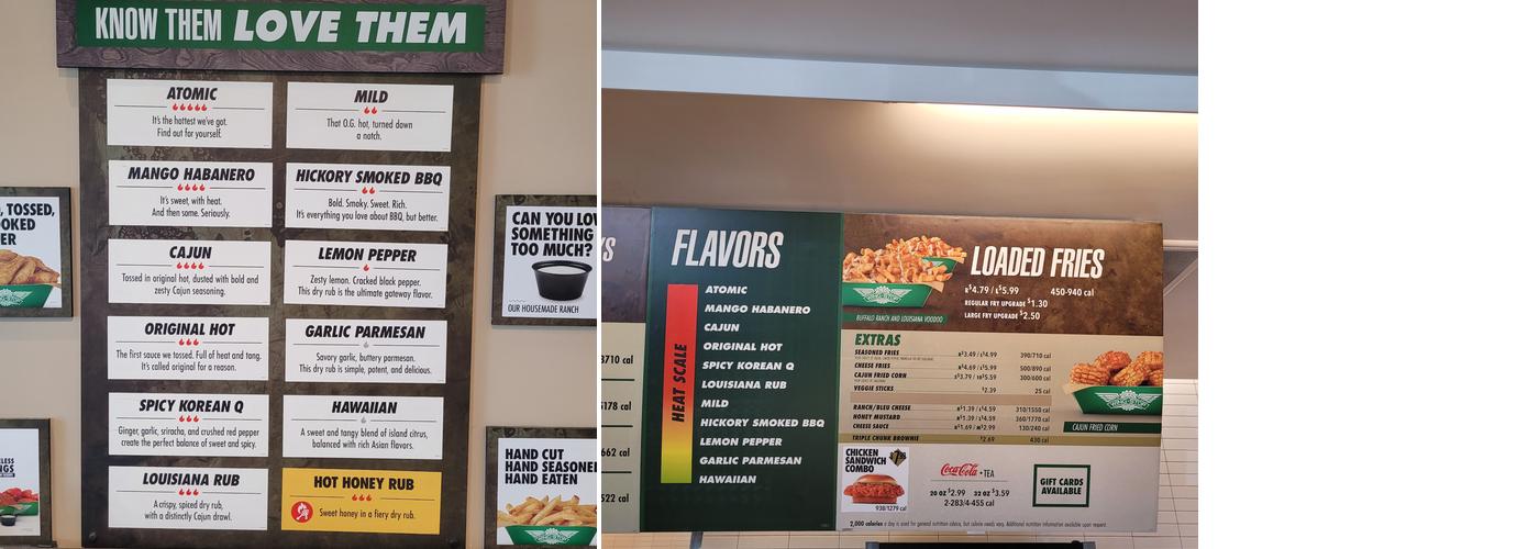 Wingstop Menu