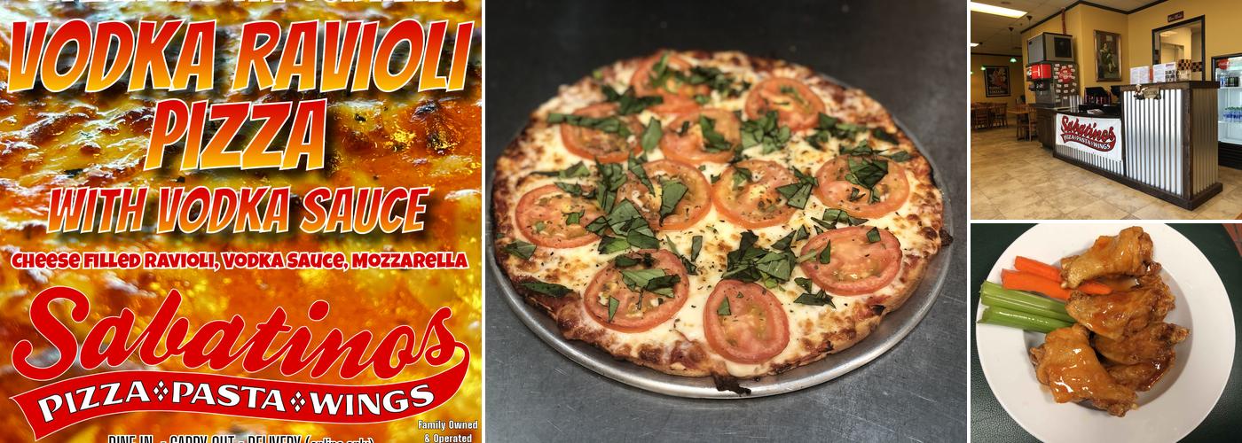 Sabatinos Pizza Pasta and Wings Menu