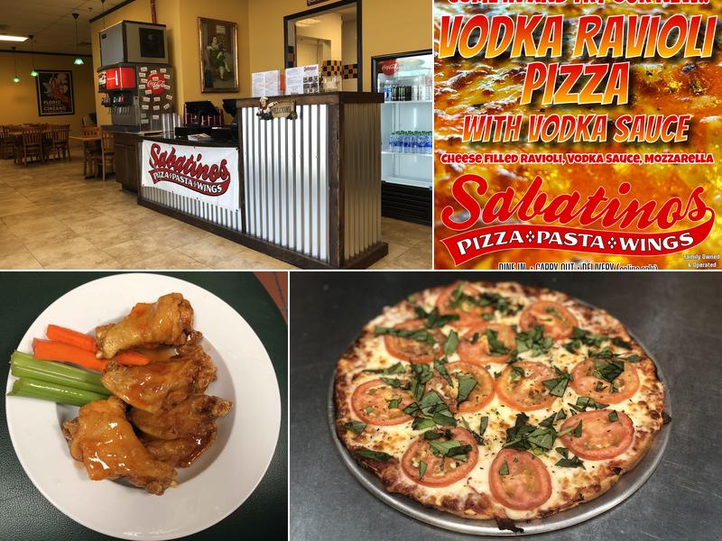 Sabatinos Pizza Pasta and Wings Menu