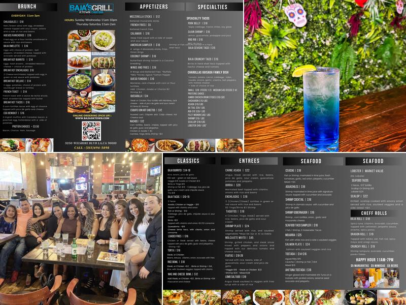 Baja's Grill Menu