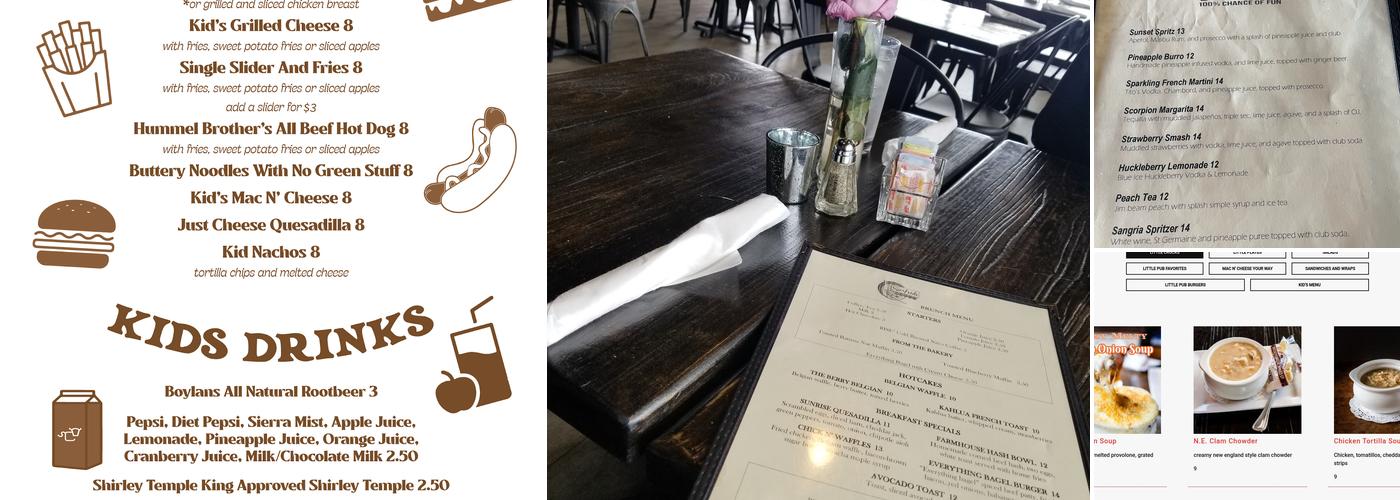 Little Pub Menu